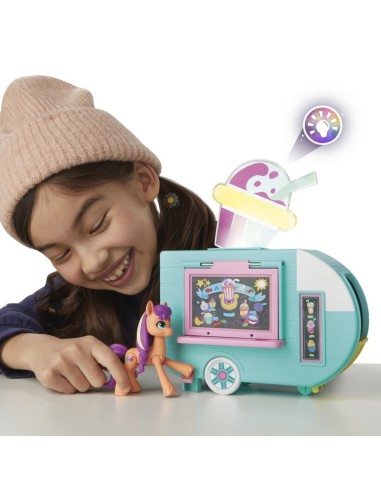 MUÑECA MY LITTLE PONY SUNNY STARSCOUT CAMIÓN DE BATIDOS