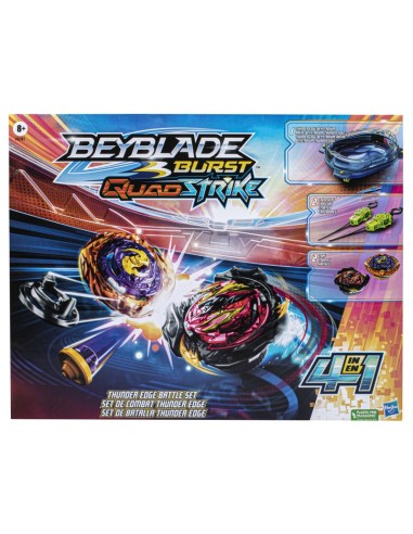 SET BATALLA BEYBLADE BURST QUADSTRIKE THUNDER EDGE