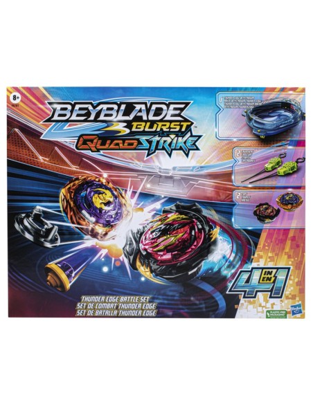 SET BATALLA BEYBLADE BURST QUADSTRIKE THUNDER EDGE