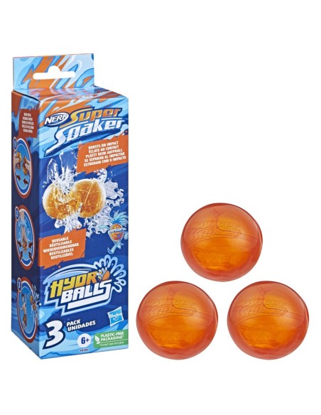 LANZADOR DE AGUA SUPER SOAKER PACK 3 HYDRO BALLS
