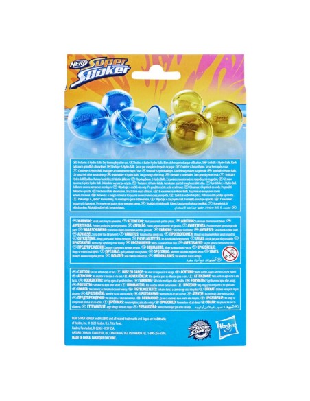 LANZADOR DE AGUA SUPER SOAKER PACK 6 HYDRO BALLS