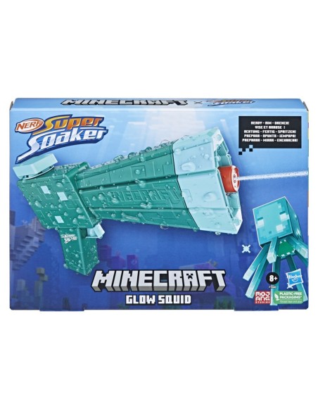 LANZADOR DE AGUA NERF SUPER SOAKER GLOW SQUID