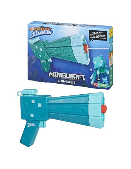LANZADOR DE AGUA NERF SUPER SOAKER GLOW SQUID