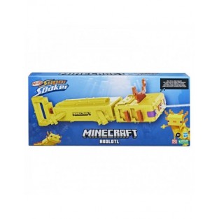 LANZADOR DE AGUA SUPER SOAKER MINECRAFT AXOLOTL