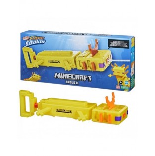 LANZADOR DE AGUA SUPER SOAKER MINECRAFT AXOLOTL