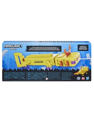 LANZADOR DE AGUA SUPER SOAKER MINECRAFT AXOLOTL