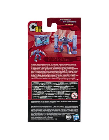 FIGURA DE ACCIÓN TRANSFORMERS STUDIO SERIES DECEPTICON RUMBLE (AZUL)