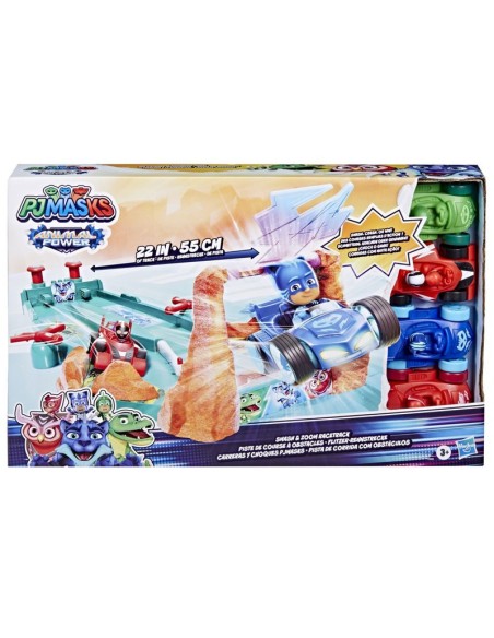 FIGURA DE ACCIÓN PJ MASKS ANIMAL POWER CARRERAS Y CHOQUES