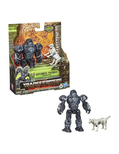 FIGURA ACCIÓN TRANSFORMERS EL DESPERTAR DE LAS BESTIAS BEAST ALLIANCE BEAST WEAPONIZERS OPTIMUS PRIMAL Y ARROWSTRIPE