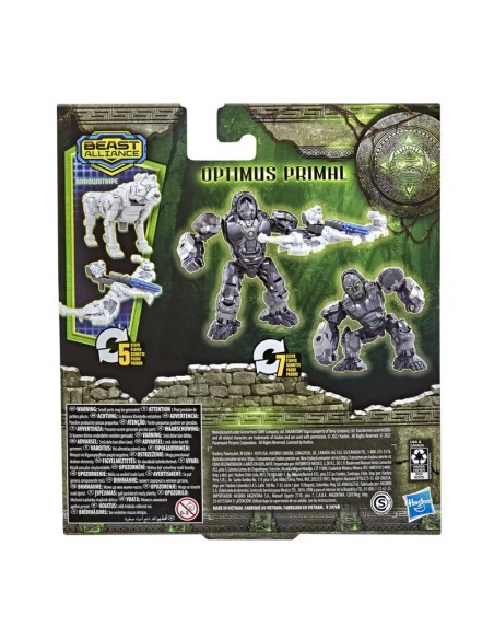 FIGURA ACCIÓN TRANSFORMERS EL DESPERTAR DE LAS BESTIAS BEAST ALLIANCE BEAST WEAPONIZERS OPTIMUS PRIMAL Y ARROWSTRIPE