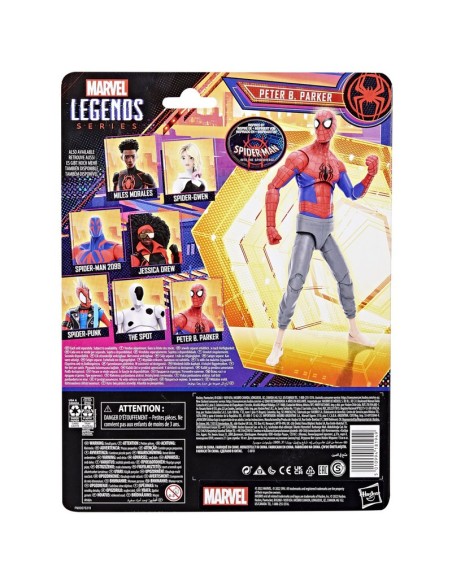 FIGURA ACCIÓN SPIDERMAN ACROSS THE SPIDER VERSE PART ONE PETER B. PARKER