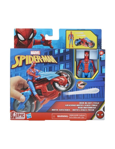 FIGURA DE ACCIÓN MARVEL SPIDER-MAN MOTO ARÁCNIDA
