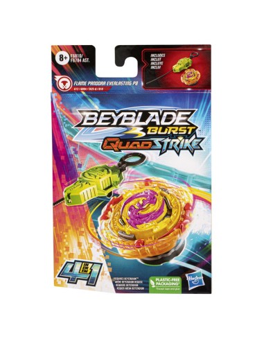 TROMPO BEYBLADE BURST QUADSTRIKE FLAME PANDORA EVERLASTING P8