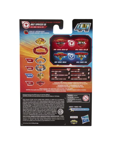 TROMPO BEYBLADE BURST QUADSTRIKE BOLT SPRYZEN S8