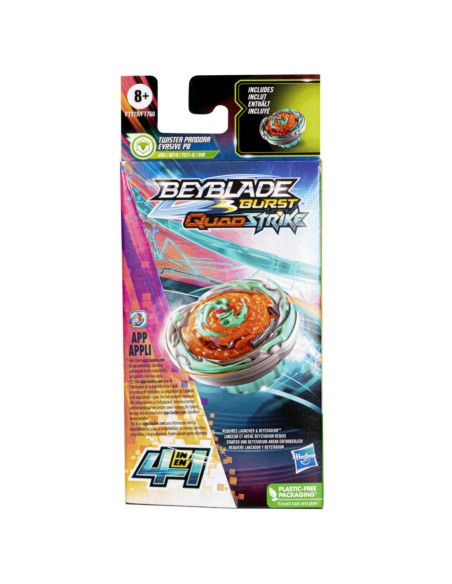 TROMPO BEYBLADE BURST QUADSTRIKE TWISTER PANDORA EVASIVE P8