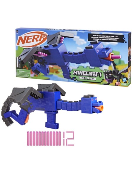LANZADOR NERF MINECRAFT ENDER DRAGON