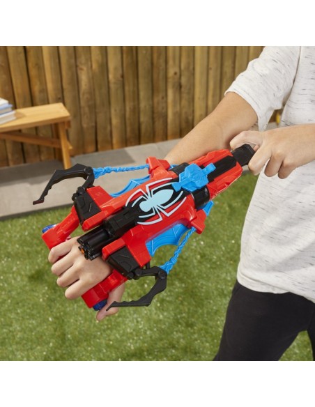 LANZADOR NERF SPIDER-MAN DARDOS Y AGUA