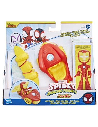 FIGURA DE ACCIÓN SPIDEY AND FRIENDS SET BÓLIDO IRON