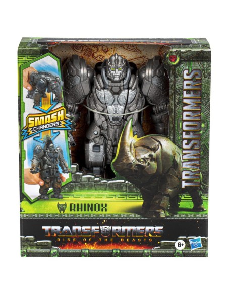 FIGURA DE ACCIÓN TRANSFORMERS EL DESPERTAR DE LAS BESTIAS SMASH CHANGER RHINOX