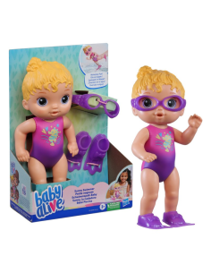 MUÑECA BABY ALIVE SUNNY LA NADADORA PELO RUBIO