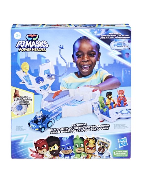 FIGURA DE ACCIÓN PJ MASKS POWER HEROES BASE DE OPERACIONES
