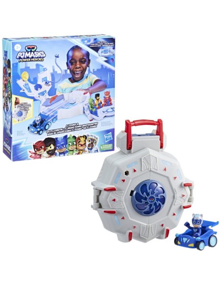 FIGURA DE ACCIÓN PJ MASKS POWER HEROES BASE DE OPERACIONES