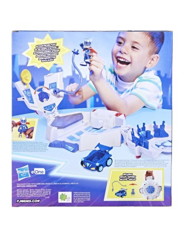 FIGURA DE ACCIÓN PJ MASKS POWER HEROES BASE DE OPERACIONES