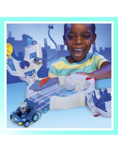 FIGURA DE ACCIÓN PJ MASKS POWER HEROES BASE DE OPERACIONES