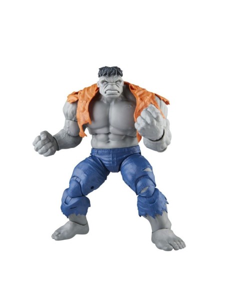 FIGURA DE ACCIÓN MARVEL LEGENDS SERIES HULK GRIS Y EL DR. BRUCE BANNER
