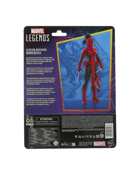 FIGURA DE ACCIÓN MARVEL LEGENDS SERIES ELEKTRA NATCHIOS DAREDEVIL