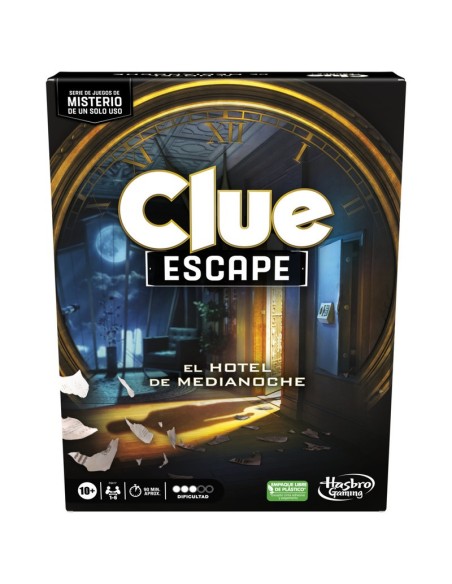 JUEGO DE MESA HASBRO GAMING CLUE ESCAPE EL HOTEL DE MEDIANOCHE