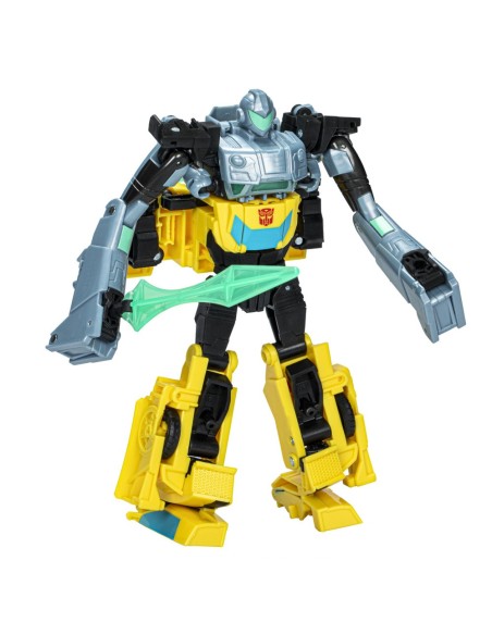 FIGURA DE ACCIÓN TRANSFORMERS EARTHSPARK CYBER-COMBINER BUMBLEBEE Y MO MALTO