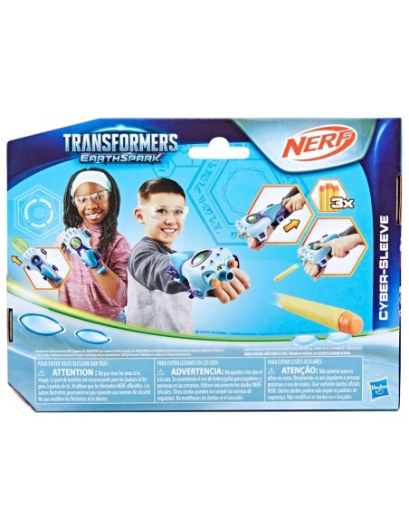 LANZADOR TRANSFORMERS NERF EARTHSPARK CYBER-SLEEVE
