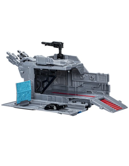 FIGURA DE ACCIÓN TRANSFORMERS EARTHSPARK OPTIMUS PRIME CON REMOLQUE DE COMBATE