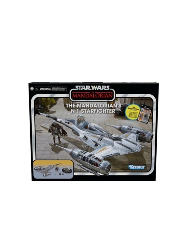 FIGURA DE ACCIÓN STAR WARS VINTAGE THE MANDALORIAN CAZA ESTELAR N-1 DE MANDOLORIANO