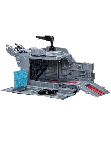 FIGURA DE ACCIÓN TRANSFORMERS EARTHSPARK OPTIMUS PRIME CON REMOLQUE DE COMBATE