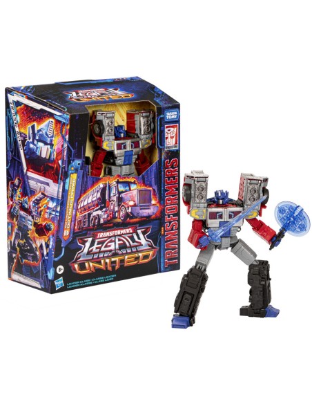 FIGURA DE ACCIÓN TRANSFORMERS LEGACY UNITED LEADER G2 UNIVERSE LASER OPTIMUS PRIME