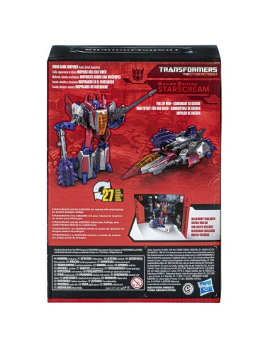 FIGURA DE ACCIÓN TRANSFORMERS STUDIO SERIES WAR FOR CYBERTRON VOYAGER STARSCREAM