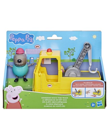 FIGURA PEPPA PIG EL GRAN REMOLQUE DEL ABUELO PERRO