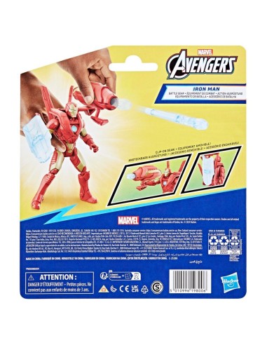 FIGURA DE ACCIÓN MARVEL AVENGERS EPIC HERO SERIES IRON MAN CON EQUIPAMIENTO DE BATALLA