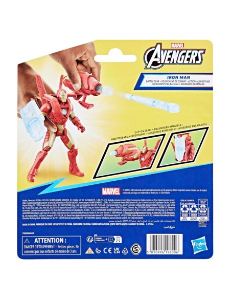 FIGURA DE ACCIÓN MARVEL AVENGERS EPIC HERO SERIES IRON MAN CON EQUIPAMIENTO DE BATALLA