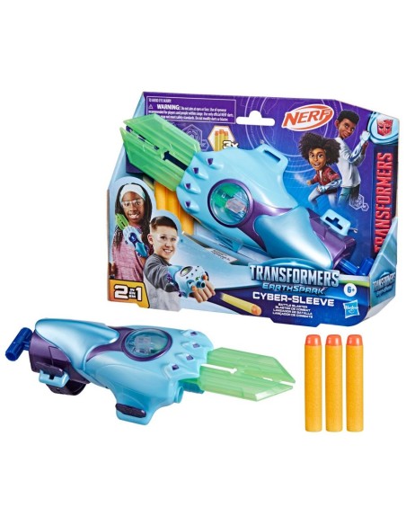 LANZADOR TRANSFORMERS NERF EARTHSPARK CYBER-SLEEVE