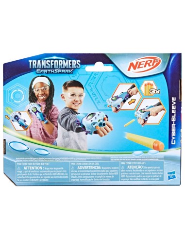 LANZADOR TRANSFORMERS NERF EARTHSPARK CYBER-SLEEVE