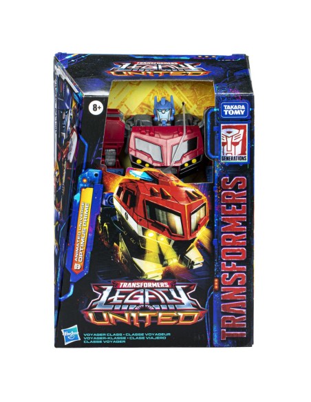 FIGURA DE ACCIÓN TRANSFORMERS LEGACY UNITED VOYAGER ANIMATED UNIVERSE OPTIMUS PRIME