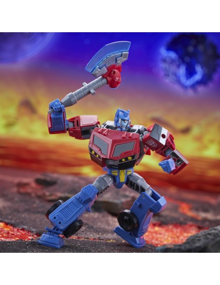 FIGURA DE ACCIÓN TRANSFORMERS LEGACY UNITED VOYAGER ANIMATED UNIVERSE OPTIMUS PRIME