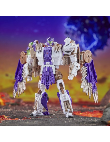 FIGURA DE ACCIÓN TRANSFORMERS LEGACY UNITED LEADER BEAST WARS UNIVERSE TIGERHAWK