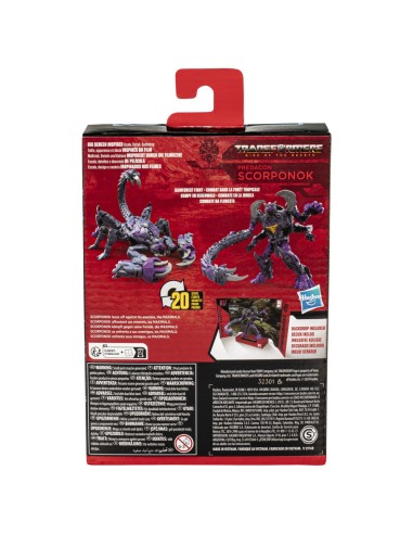 FIGURA DE ACCIÓN TRANSFORMERS STUDIO SERIES DELUXE DESPERTAR DE LAS BESTIAS PREDACON SCORPONOK
