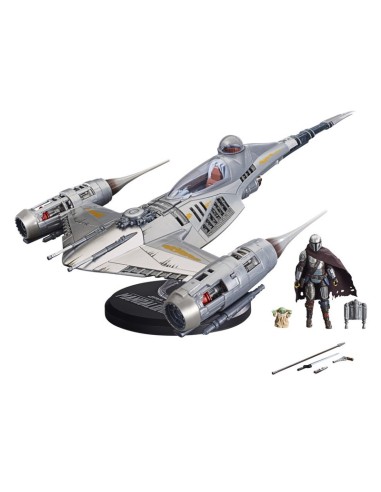 FIGURA DE ACCIÓN STAR WARS VINTAGE THE MANDALORIAN CAZA ESTELAR N-1 DE MANDOLORIANO