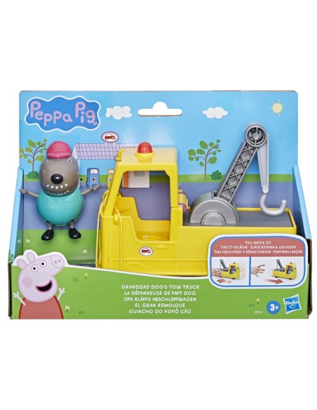 FIGURA PEPPA PIG EL GRAN REMOLQUE DEL ABUELO PERRO