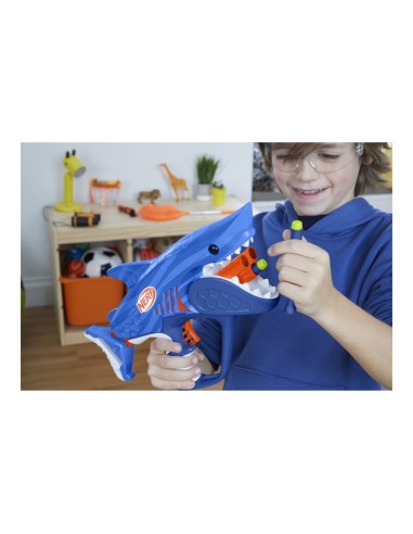 LANZADOR NERF JUNIOR WILD SHARKFIRE